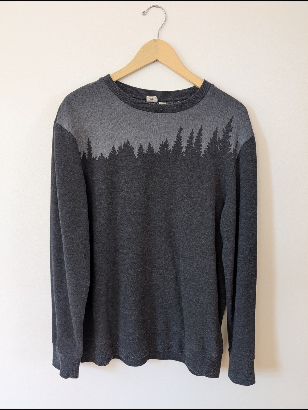 Ten Tree - Men's Crewneck Sweater - Charcoal Gray - Size M